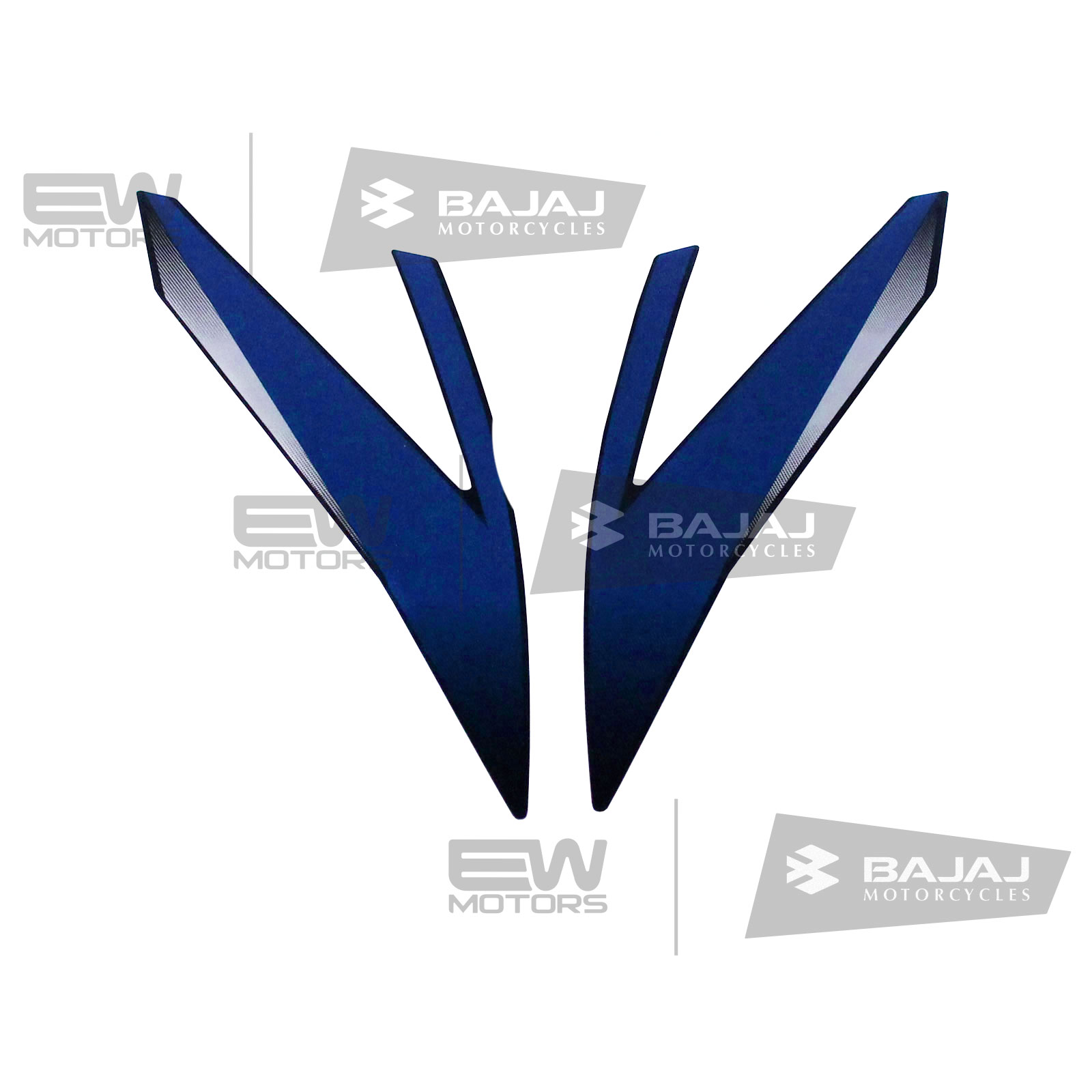 Наклейки на топливный бак комплект, синий 36JL0052 BAJAJ