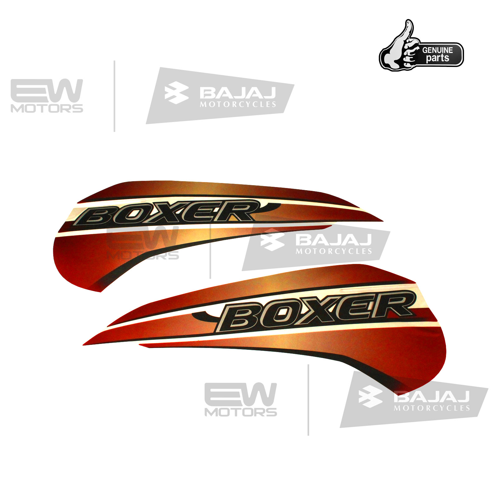 Наклейки топливного бака, красный 36PF0015 BAJAJ