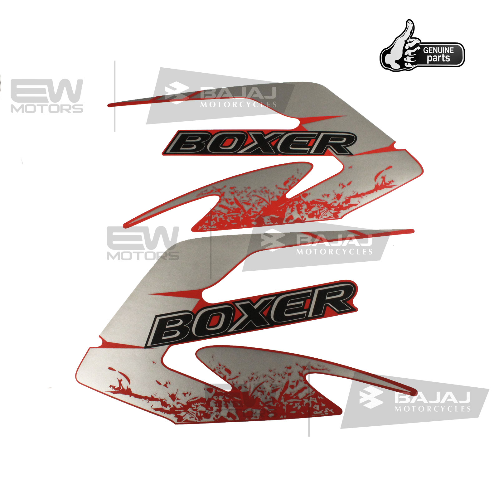 Наклейки топливного бака, красный 36JV0015 BAJAJ