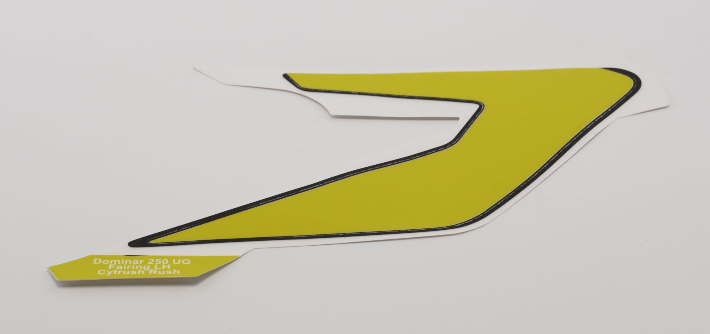 Наклейка на пластик фары левая, серебристая R-P SILVER JF233482 BAJAJ