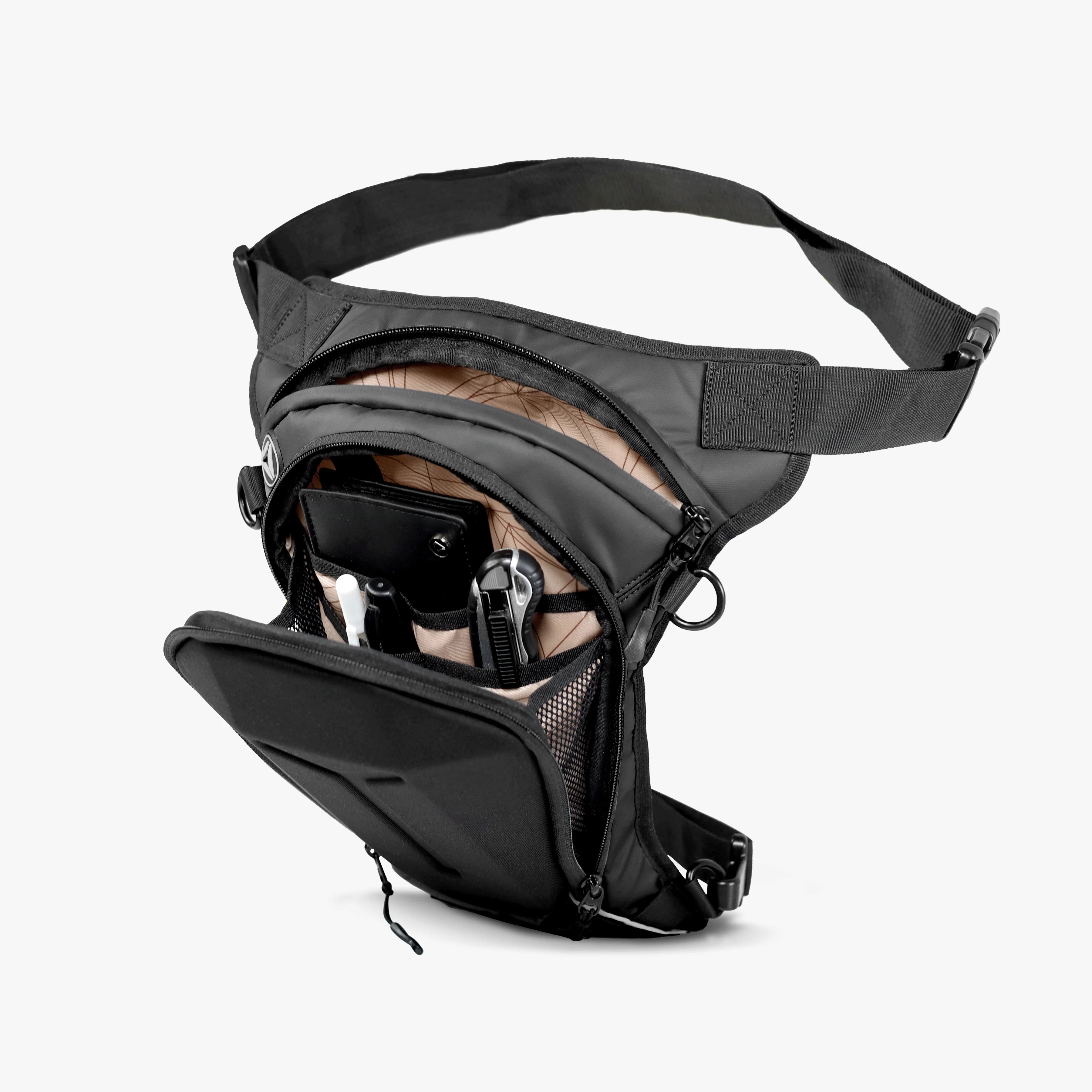 Сумка на пояс/бедро Turtle CARBONADO, чёрный CN02004001 CARBONADO