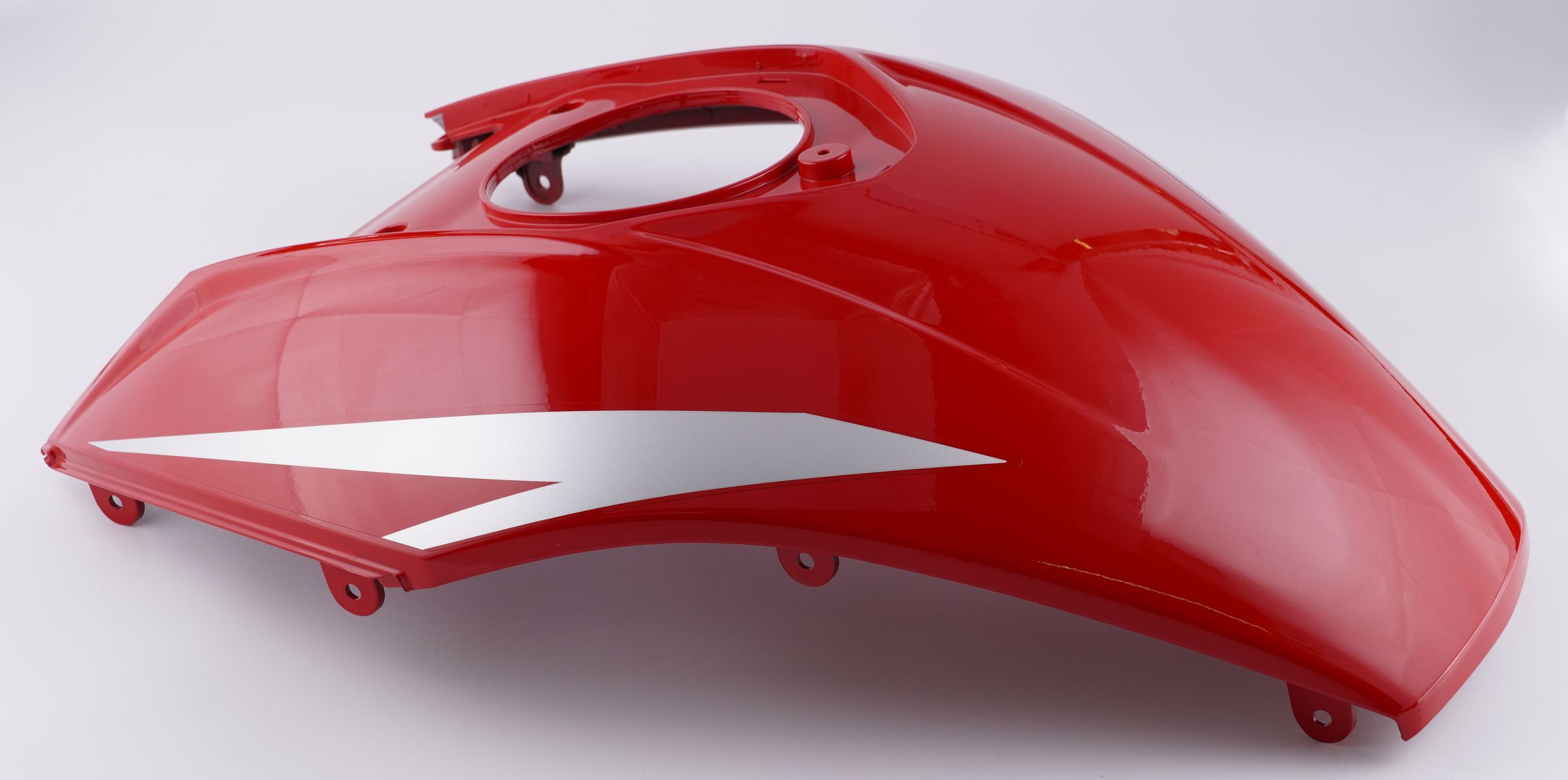 Пластик бака центральный, красный RACING RED + DECAL 52JF2245 BAJAJ