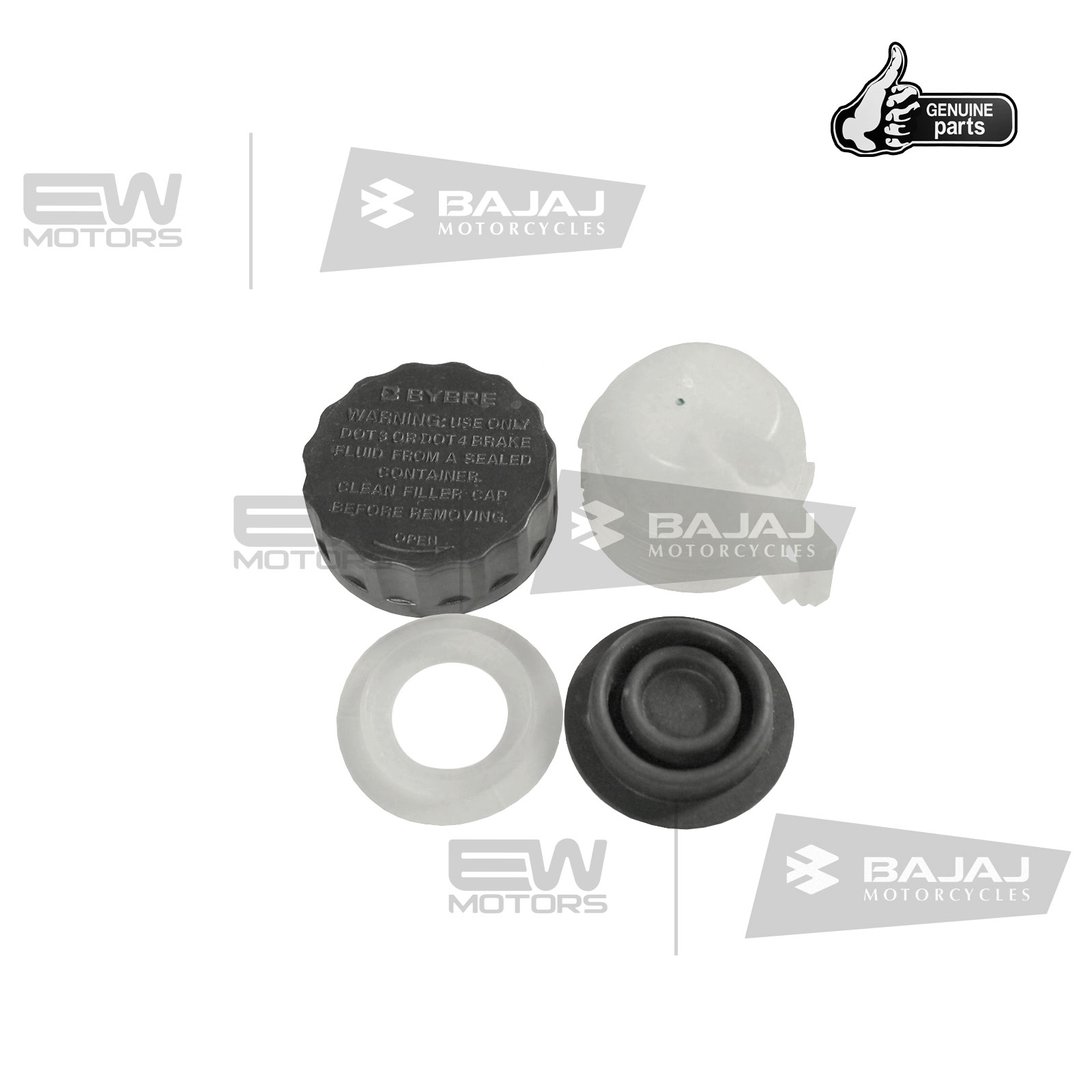 Бачок тормозной задний в сборе 36JG0083 BAJAJ