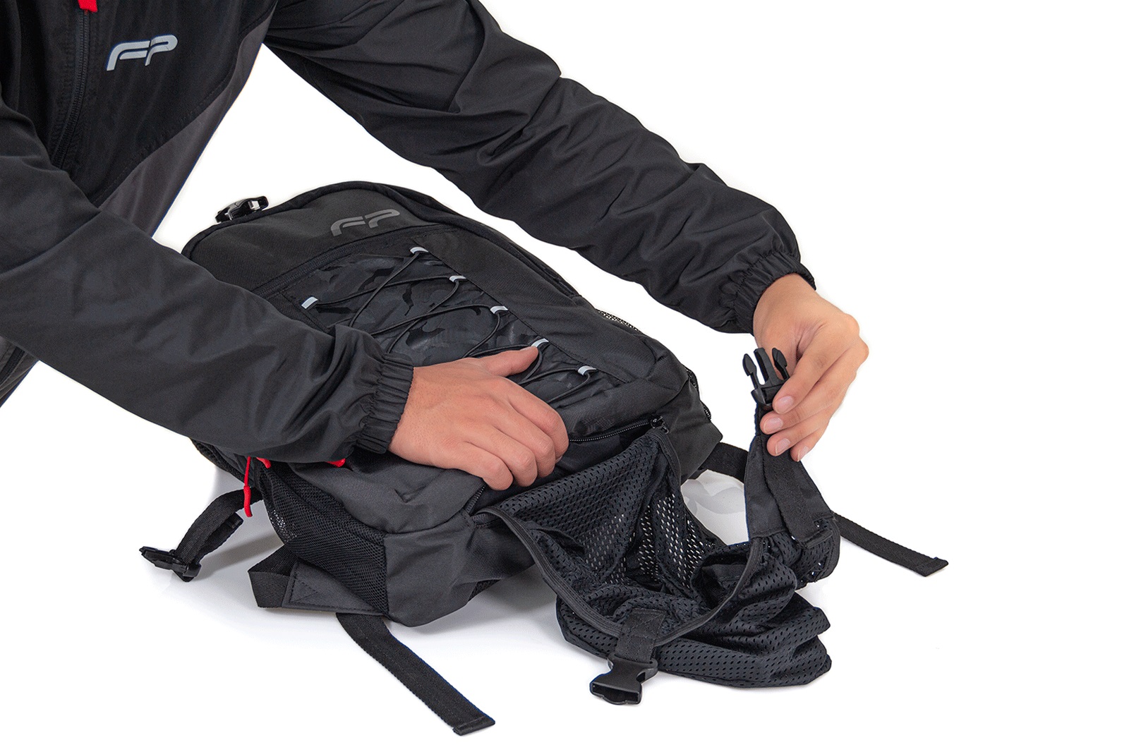 Рюкзак мото FIREPARTS, c сеткой для переноски шлема   PN007142 FIREPARTS