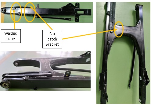 Маятник задней подвески (уценка/брак, смотри фото) PF122030 BAJAJ